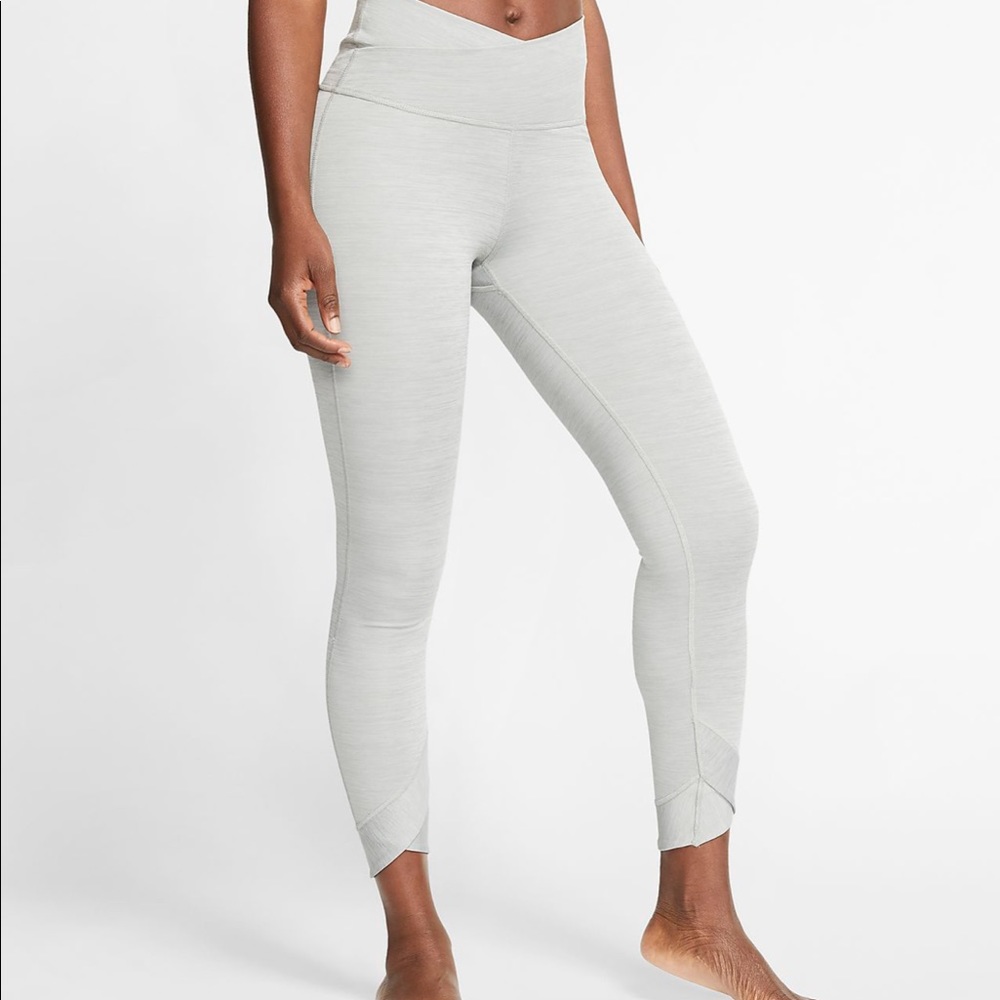 New Nike Yoga Light Gray Leggings